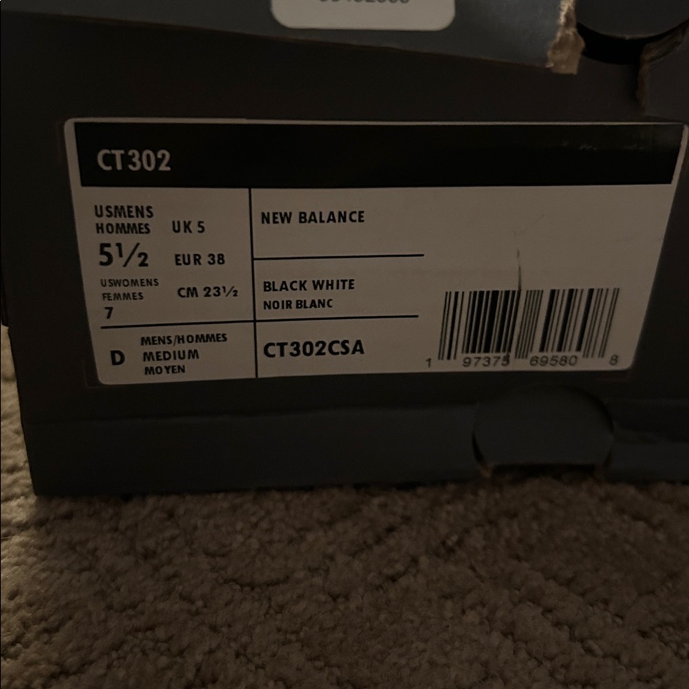 New balance- CT302, black white, 7 women QS - Picture 5 of 5